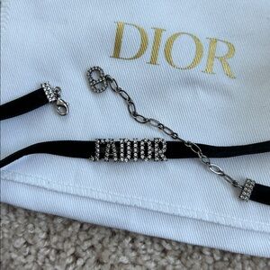 Dior Black Velvet Choker